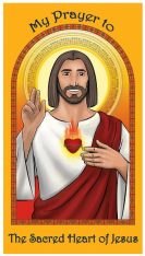 10-Pack of Prayer Card - Sacred Heart of Jesus